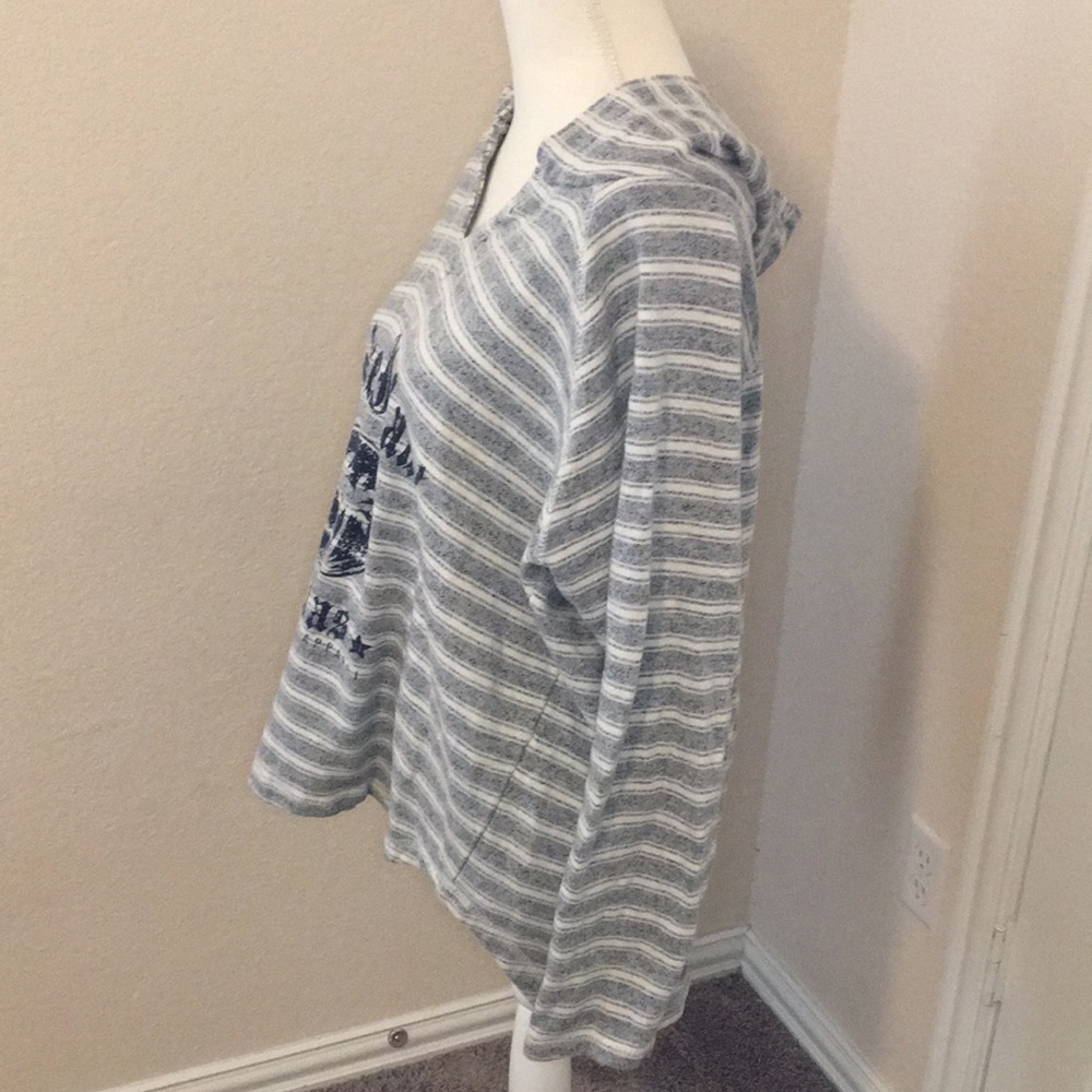 4/$20 padre island striped hoodie - Picture 5 of 9
